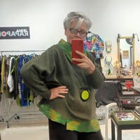 Image 1 of green oversized sweater