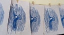 Image 5 of Drowning in the Undertow Linocut Print 