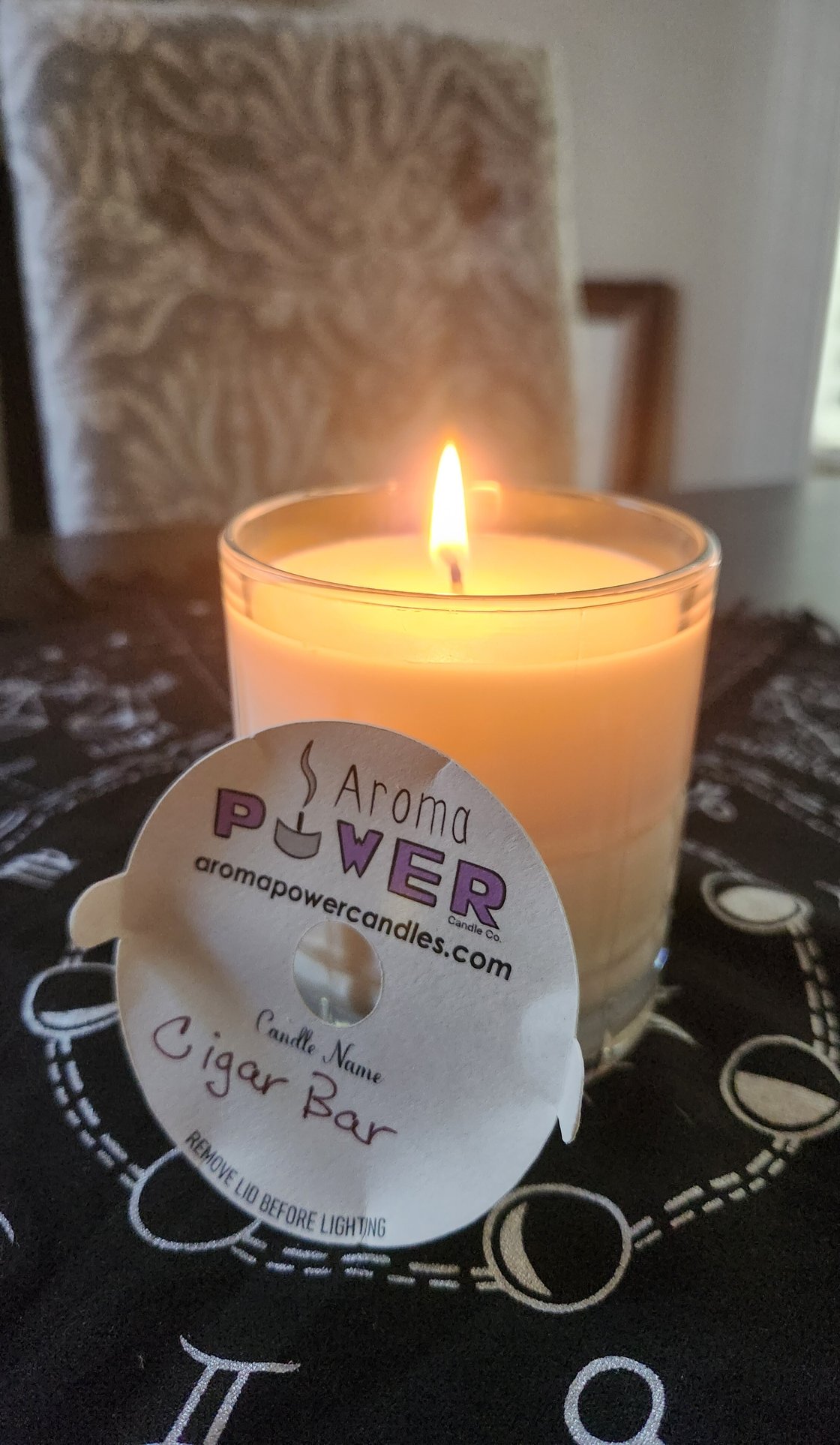 Image of Cigar Bar Candle in Reusable Whiskey Glass