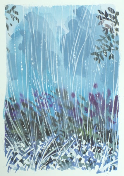 Image of Painting: Fierce Rainstorm Underway
