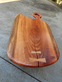 Image 1 of 082-Red Ironbark Fiddleback serving board