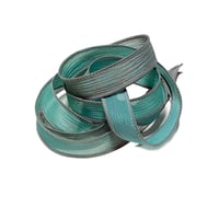 Image 2 of 1PC.  SAND & SEA  42" hand dyed wrist wrap bracelet silk ribbon//Yoga wrist wrap bracelet ribbon