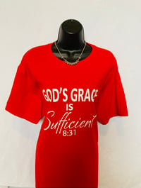 Image 1 of God’s Grace  Red Unisex Shirt 