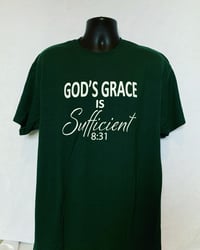 Image 2 of  God’s Grace Forest Green Unisex Shirt