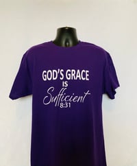 Image 2 of God’s Grace Purple Unisex Shirt