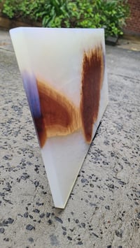 Image 2 of 053-Red mallee burl and Ghost Blue Pearl Charcuterie Board