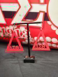 Image 4 of Red Bamboo Delta Earrings  (3 styles)