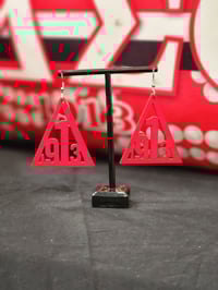 Image 5 of Red Bamboo Delta Earrings  (3 styles)