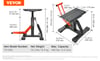 VEVOR Motorcycle Jack Lift Stand 440 lbs Dirt Bike Lift Stand Hydraulic Lift