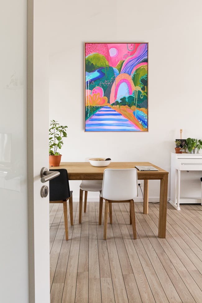 CANDYLAND ORIGINAL FRAMED CANVAS