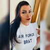 Custom Made Worn Air Force Brat T-Shirt + Free Signed 8x10