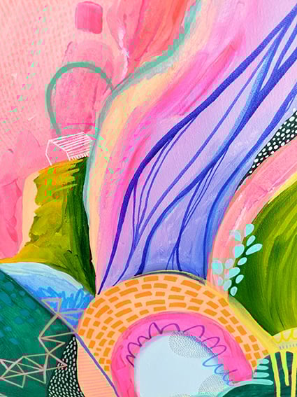 CANDYLAND ORIGINAL FRAMED CANVAS