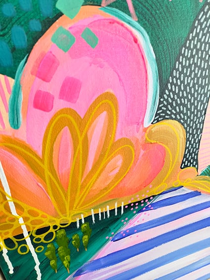 CANDYLAND ORIGINAL FRAMED CANVAS