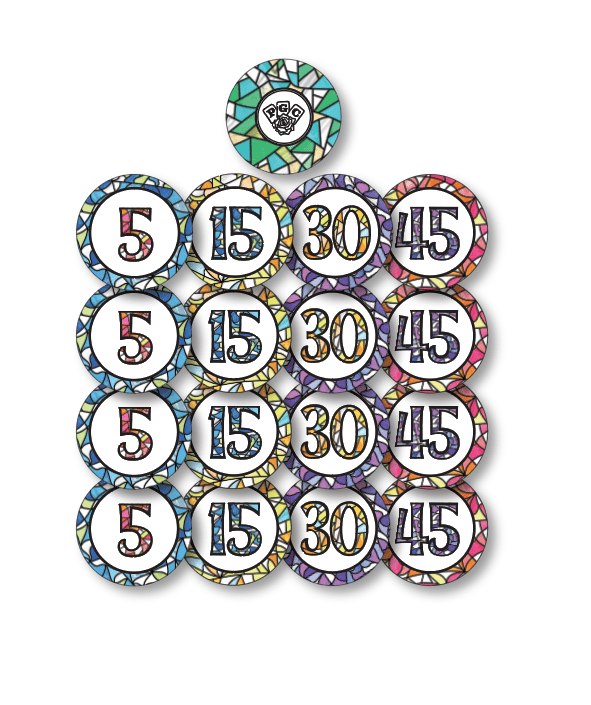 Professional poker chip sets representing business growth opportunity