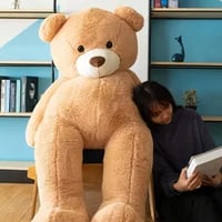 Giant Teddy Bear Stuffed Animal, Big Teddy Bear Life Size, 39.4in Large Teddy Bear Cuddly Soft for B