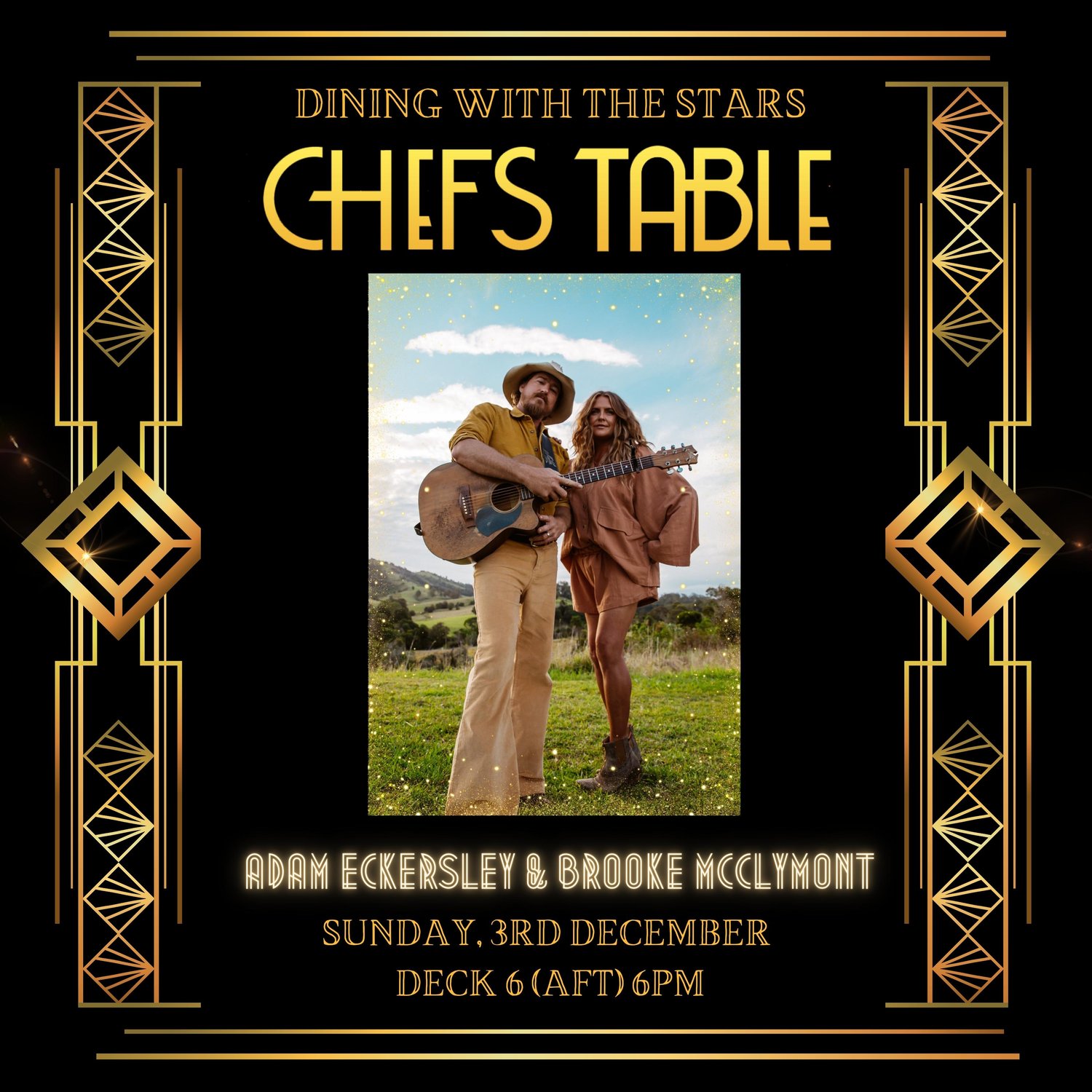Image of CRUISIN' COUNTRY 2023 CHEFS TABLE EXPERIENCE WITH ADAM ECKERSLEY & BROOKE MCCLYMONT