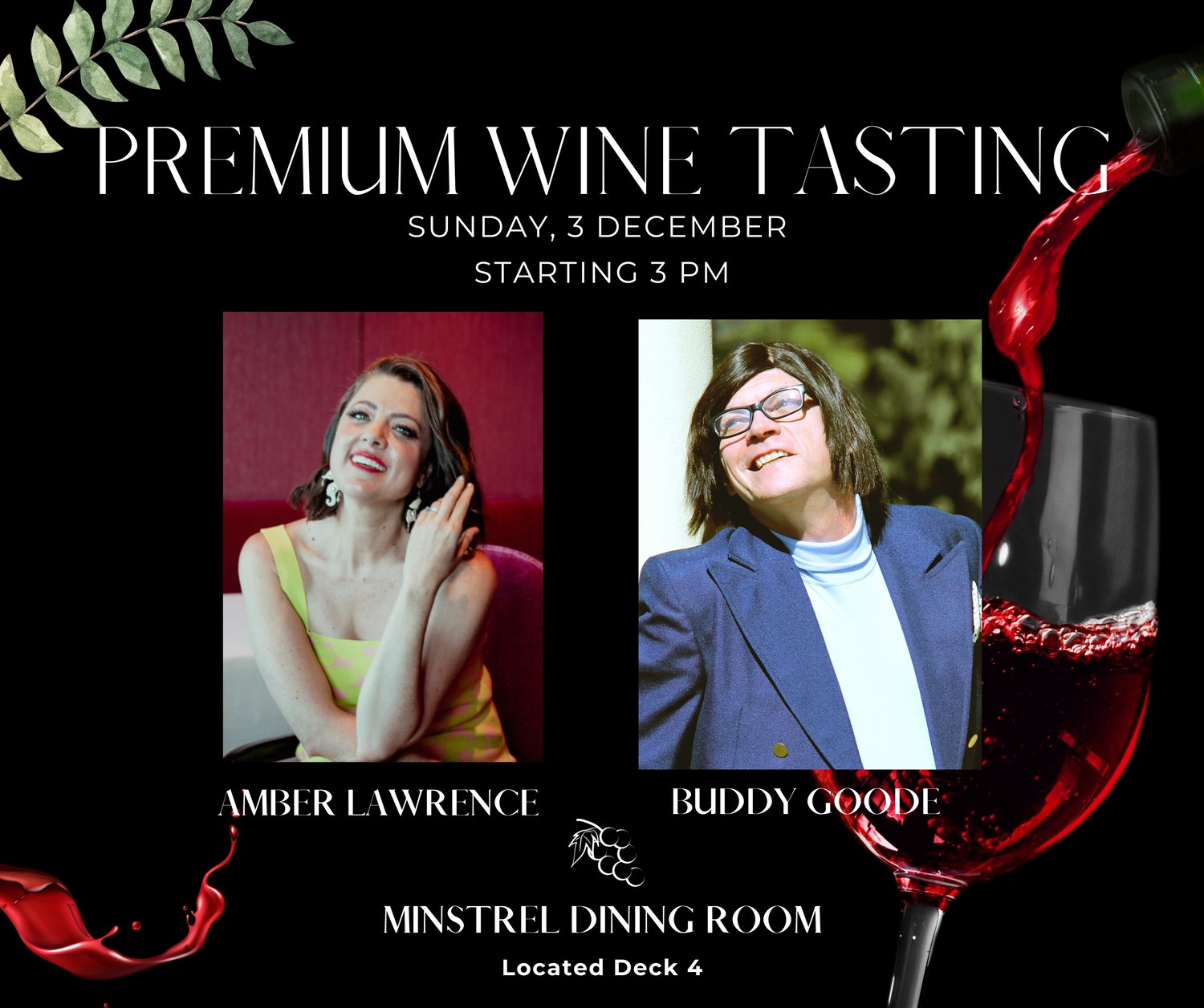 Image of CRUISIN' COUNTRY ARTIST EXPERIENCE: Wine Tasting with Amber Lawrence & Buddy Goode
