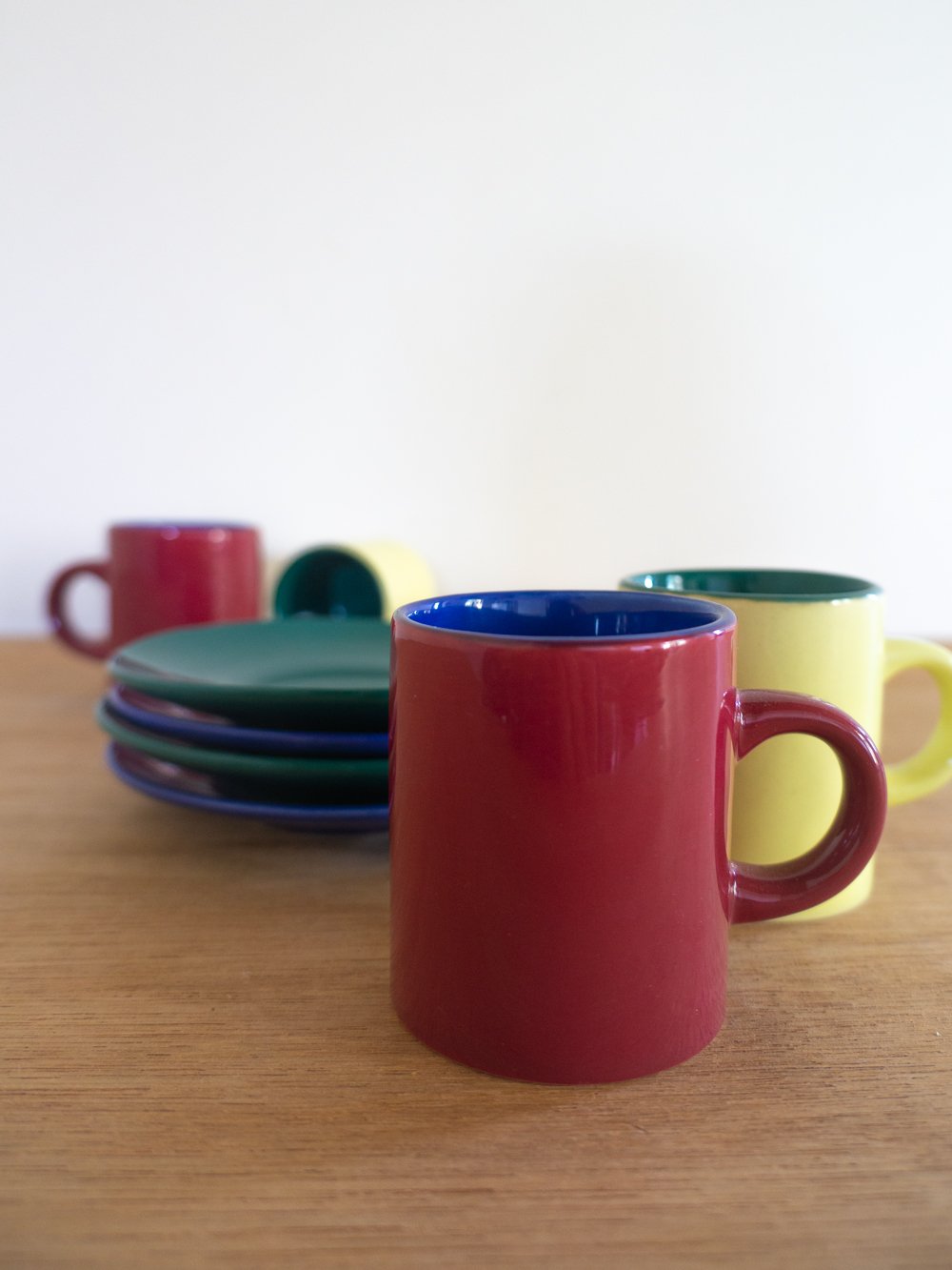 Image of multicolor espresso cups