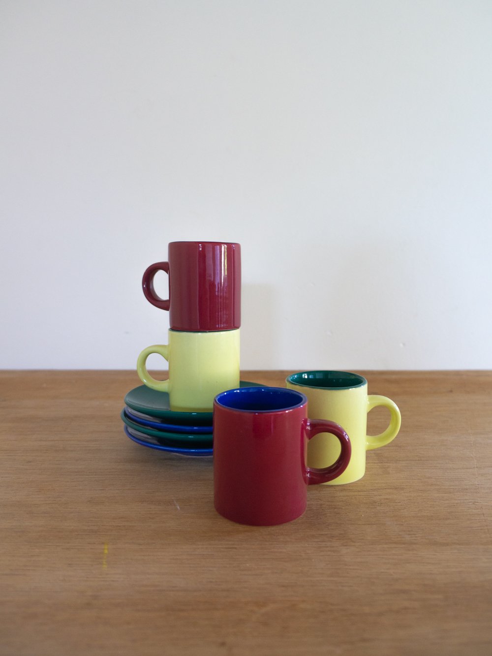 Image of multicolor espresso cups