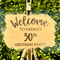 Image of Painted Acrylic Welcome Sign