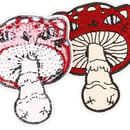 Image 2 of Amanita Mushroom Cat Patch - Cottagecore - 2.5 X 2 Inch 🍄