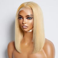 Image 3 of 13"x4" Straight Bob 613 Lace Frontal Wig