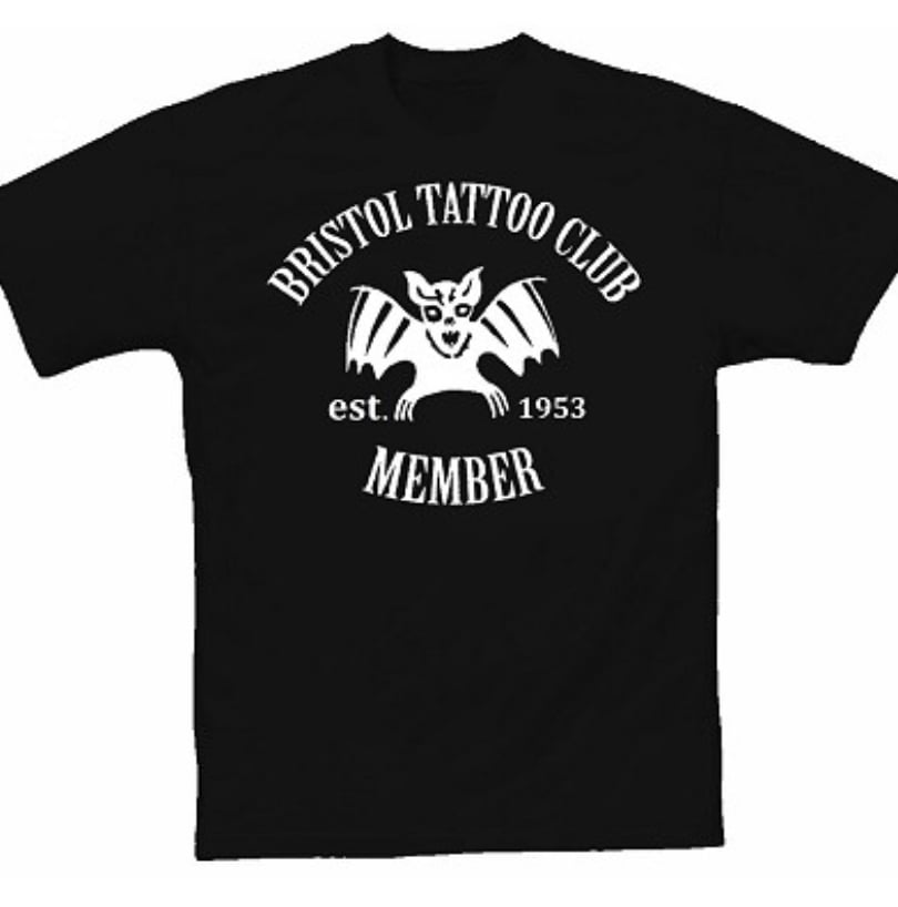 Image of Bristol tattoo club members t shirt 