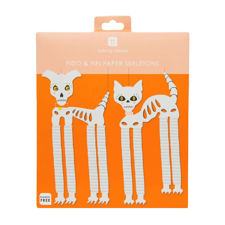 DUO DE SQUELETTES CHAT & CHIEN POUR HALLOWEEN Image 3