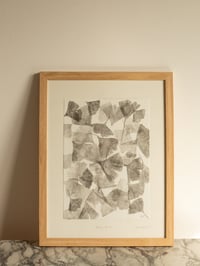 Image 1 of Ginkgo A4 - Original Framed Monoprint 