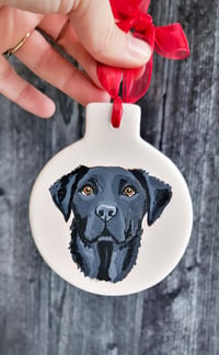 Image 3 of Pet Portrait Ornament Hand Painted