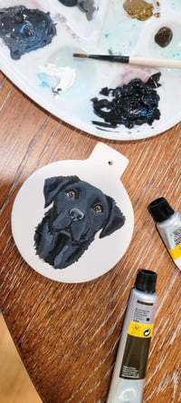 Image 4 of Pet Portrait Ornament Hand Painted