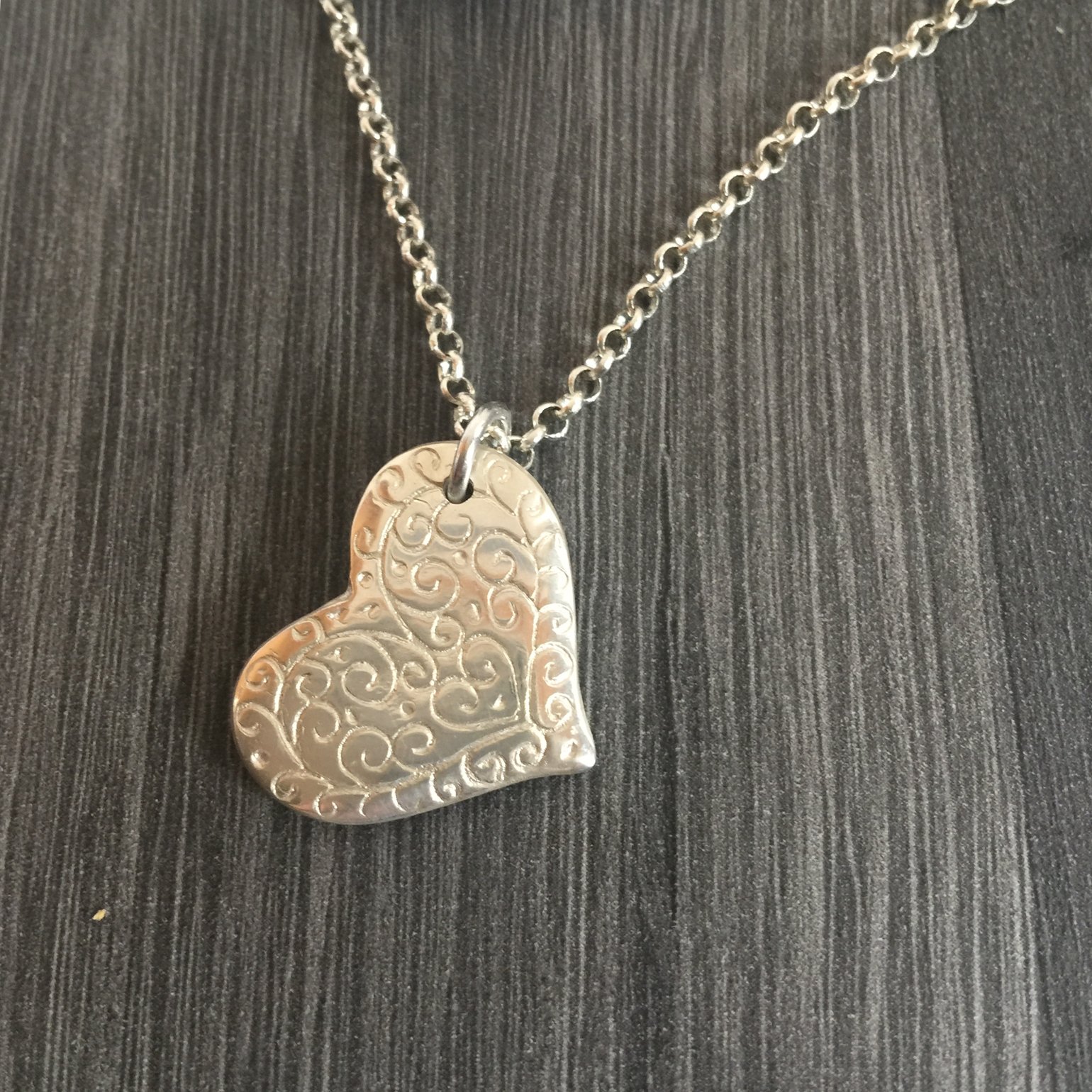 Image of Scrolled Heart Pendant