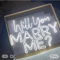 Image 1 of Will you marry me ? Neon sign 