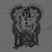 Image 2 of ABSU - LIBER CORDIS CINCTI SERPENTE T-SHIRT (GREY CHARCOAL, RED, MILITARY GREEN)