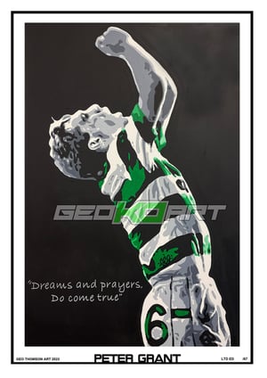Image of PETER GRANT CELTIC FC SIGNED PRINT