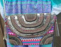 Image 3 of Various colours Bohemian Bags cross body or shoulder bag or wear as a clutch bag