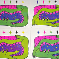 Image 1 of Star Gator Riso Print