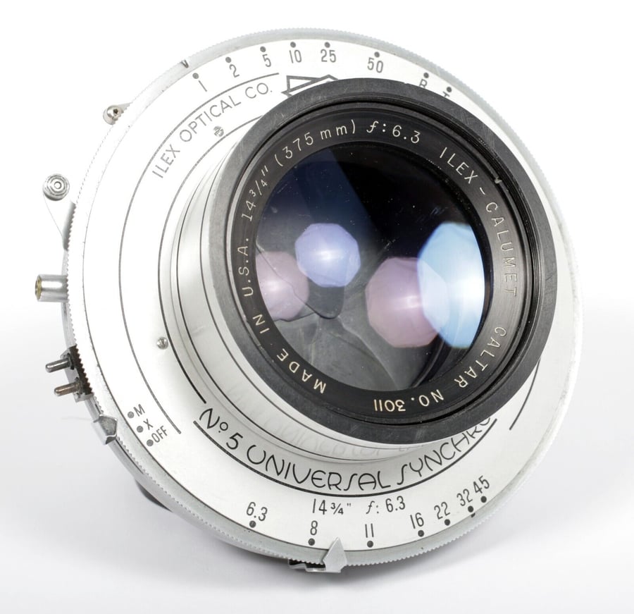 Image of Ilex Caltar 14 3/4" [375mm] F6.3 Lens in Ilex #5 Shutter #8502