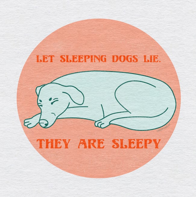 Sleeping Dogs Print CreepyMeat