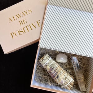 Image of ALWAYS BE POSITIVE MED. SIZE GIFT INTENTION BOX