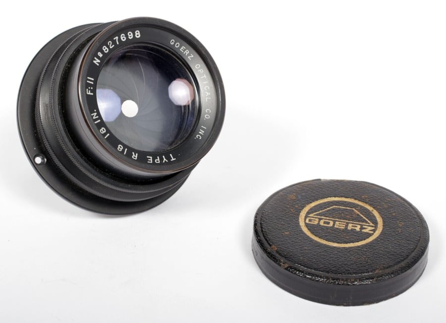 Image of  Have one to sell? Sell now Goerz Red dot Apo Artar 18" [450mm] F11 Lens in barrel #8511