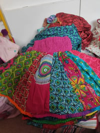 Image 2 of KIDS Various Colours -  Medium to large- Boho Tutu skirt --Turquoise /Pink/Purple/yellow/dark green