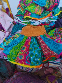 Image 4 of KIDS Various Colours -  Medium to large- Boho Tutu skirt --Turquoise /Pink/Purple/yellow/dark green