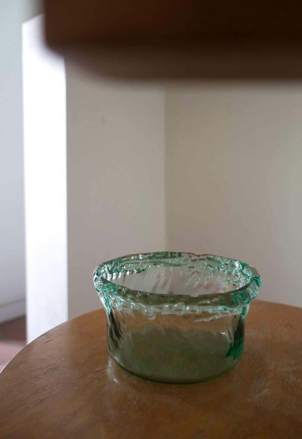 Image of icy green glass bowl