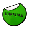 "HORRIBLE" Peel Logo - Green (Enamel Pin)