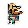 Holiday Dogs Sticker