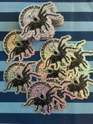Image of STICKER: 3" Tarantula Rodeo Glitter Die Cut 