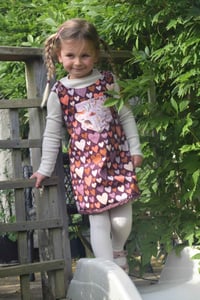Image of The Everyday Reversible Dress - Hearts and Hares