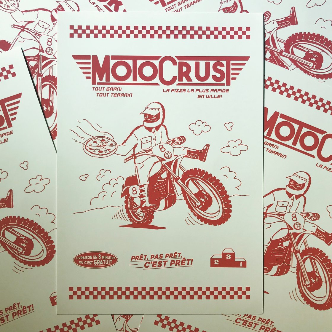 Image of AFFICHE MOTOCRUST 13X19