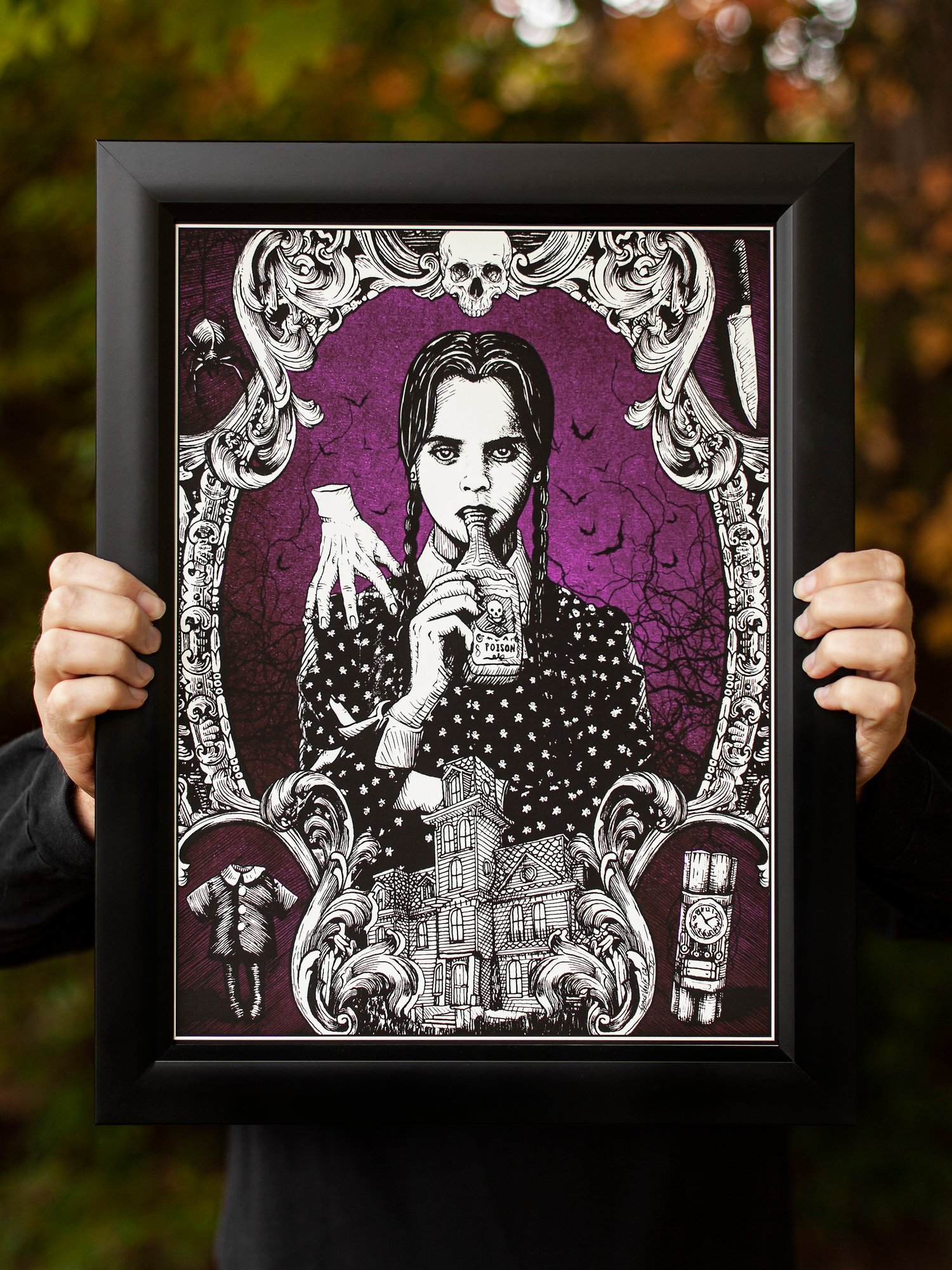 Image of Wednesday Addams Hahnemühle Print